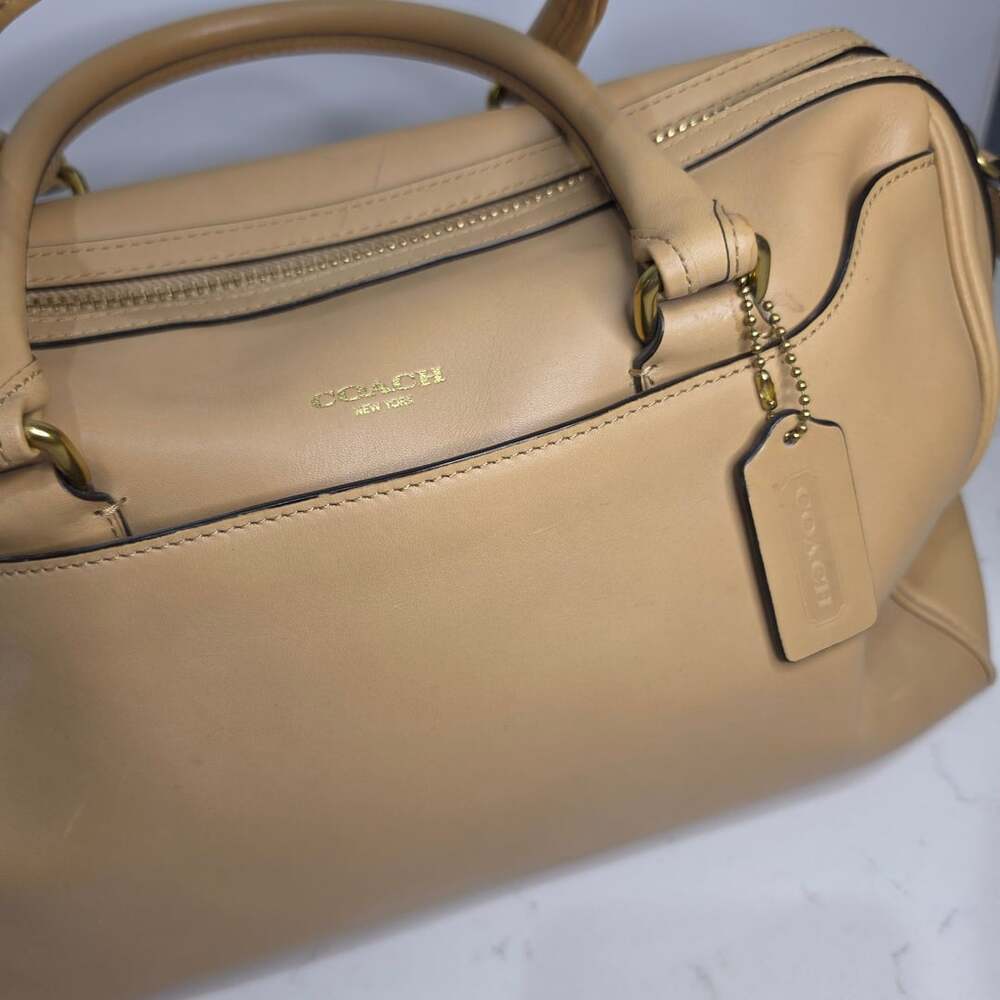Coach Legacy Leather Haley Satchel 23574 Tan Satchel Bag